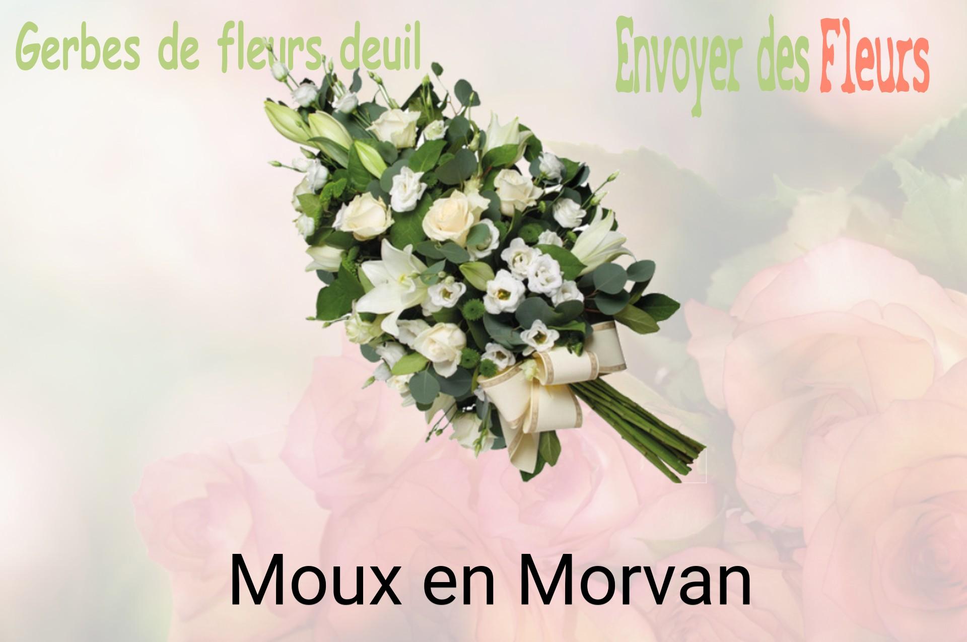 Gerbe de fleurs de deuil livrée à Moux-en-Morvan