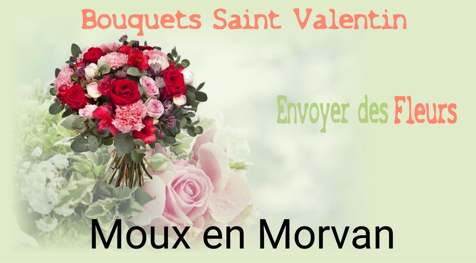 Roses de Saint-Valentin livrées à Moux-en-Morvan